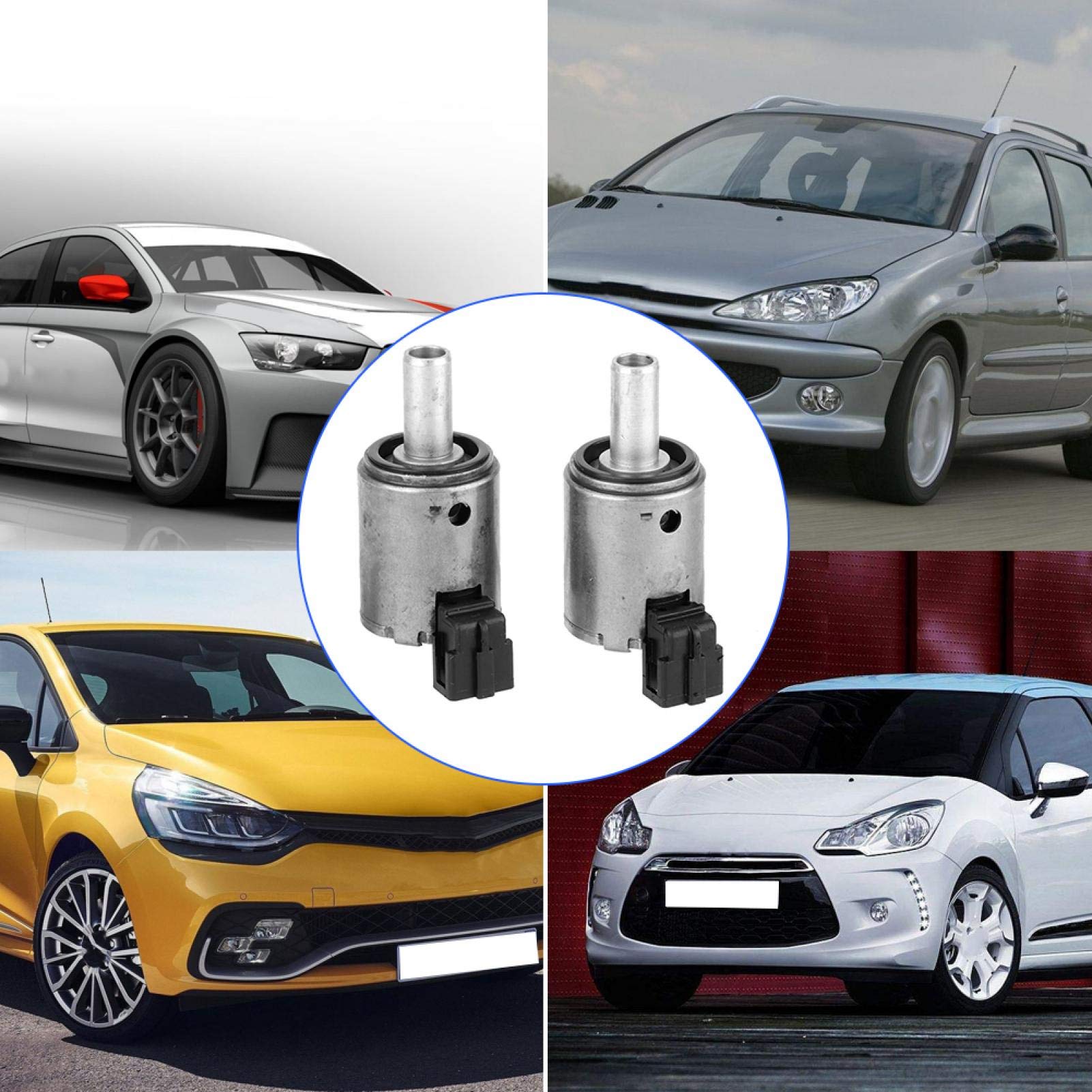 Yosoo Lot de 2 boîtes de vitesses, vanne de commande électrovanne 7701208174 Compatible avec pour aimant de transmission 7701208174 Aimant de commutation magnétique de transmission manuelle