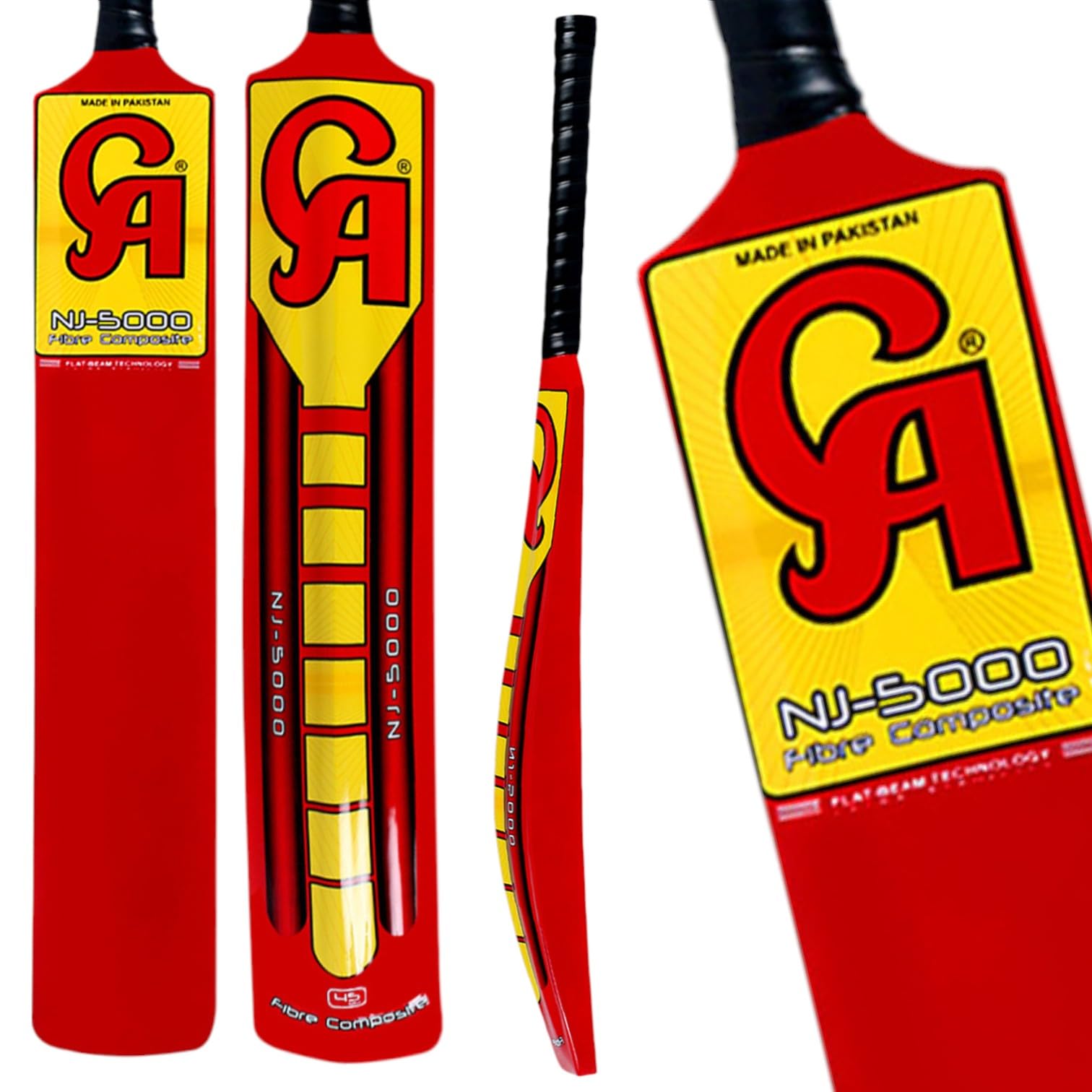 CA NJ-5000 Fibreglass Cricket Bat | Perfect for Tape Ball Cricket