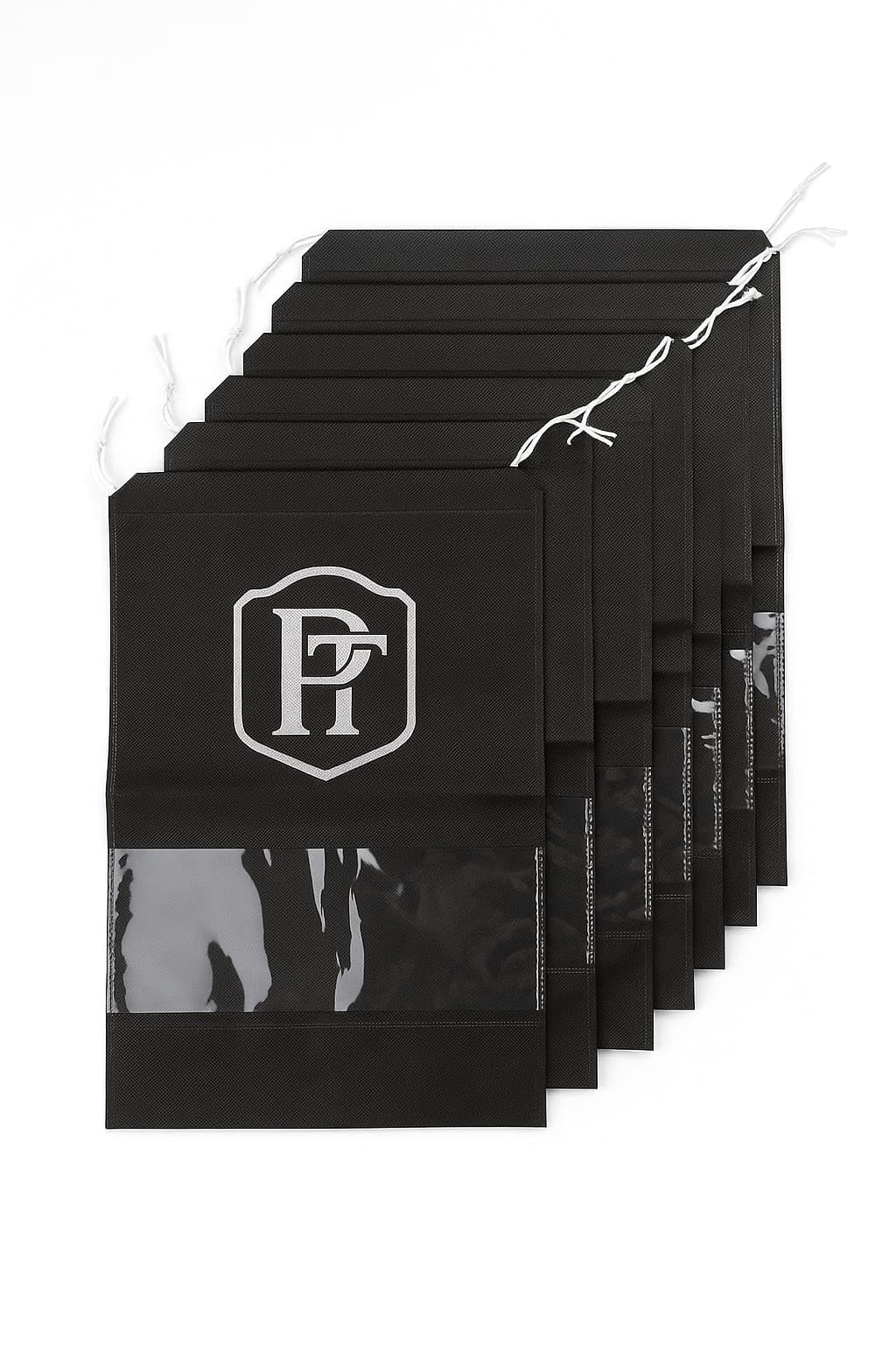 prabhu traders Travel Shoe Bags – Pack of 6, Black | Unisex Shoe Storage Covers for Travel & Home Keep Your Shoes Organized, Clean & Protected – at Home or On The Go-picture-12