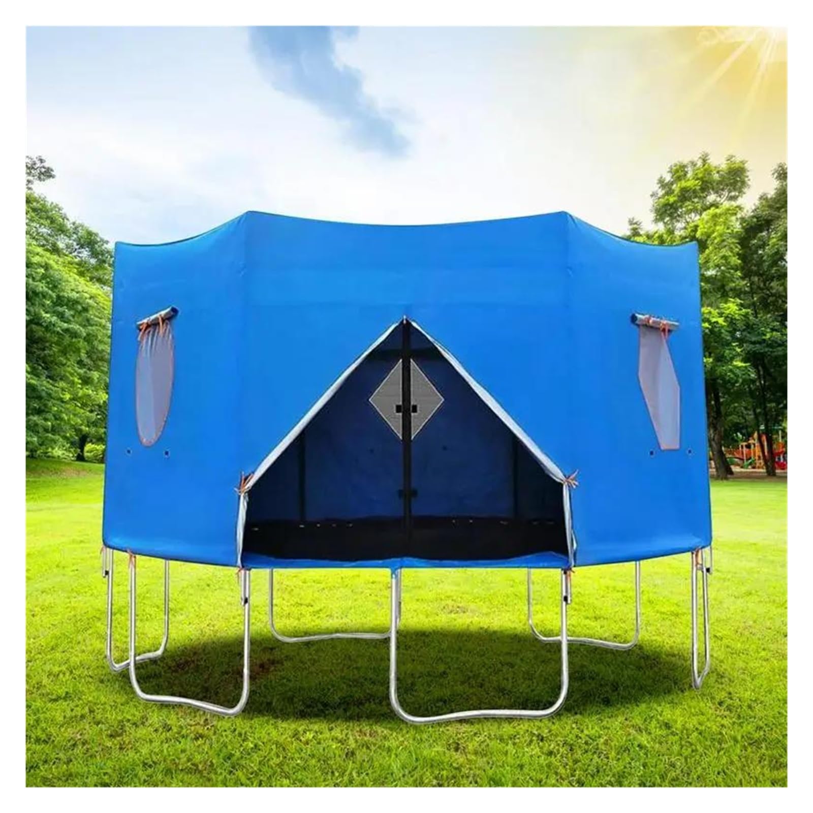 Colchoneta Recambio Exterior Trampolín Sombrilla para Trampolín, Toldo Redondo para Trampolín, Accesorios Protectores para Trampolín