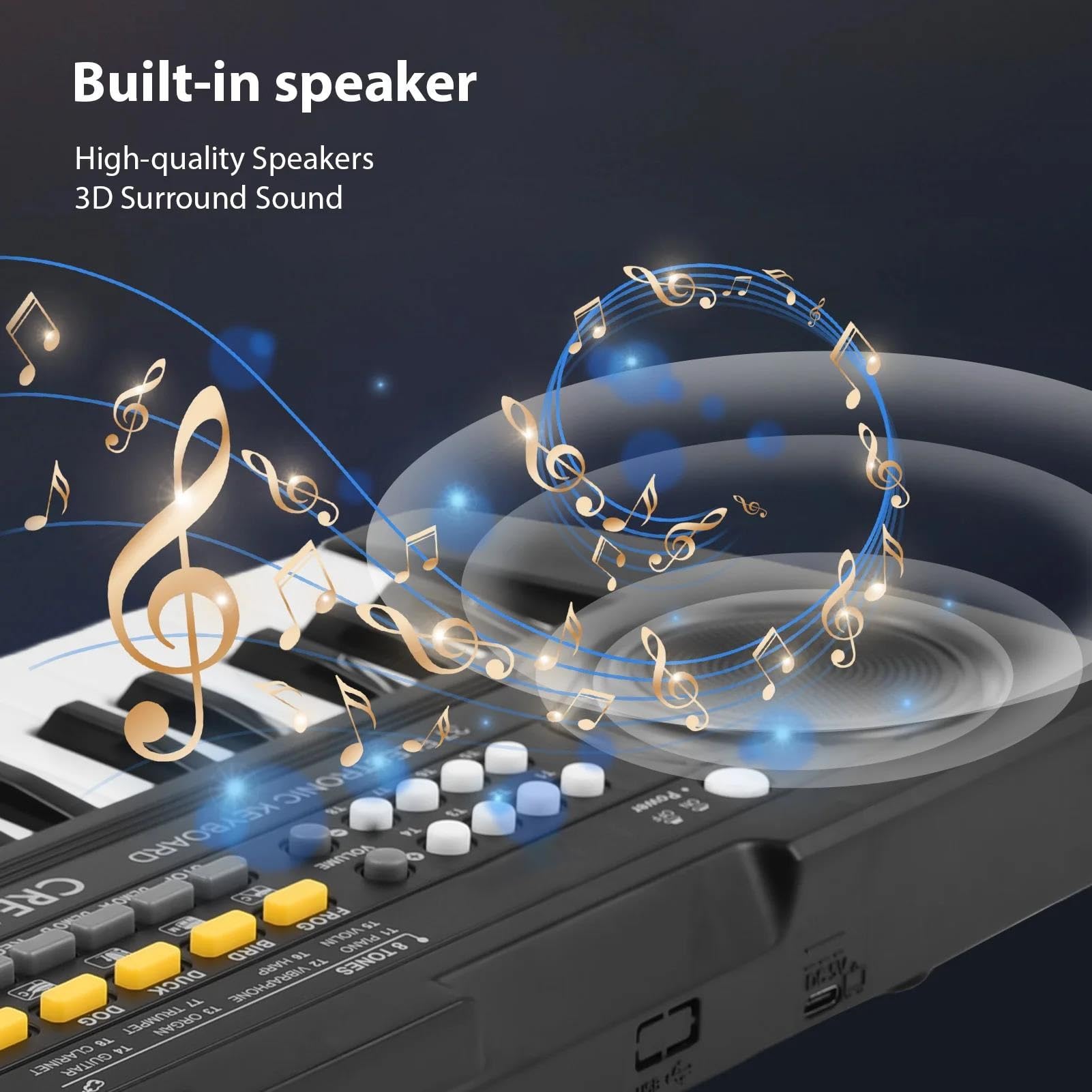 Tastiera Digitale Per Principianti Tastiera Elettronica Per Pianoforte A 37 Tasti 8 Toni 8 Ritmi 11 Demo 4 Effetti Sonori Per Strumenti Musicali Pianoforte