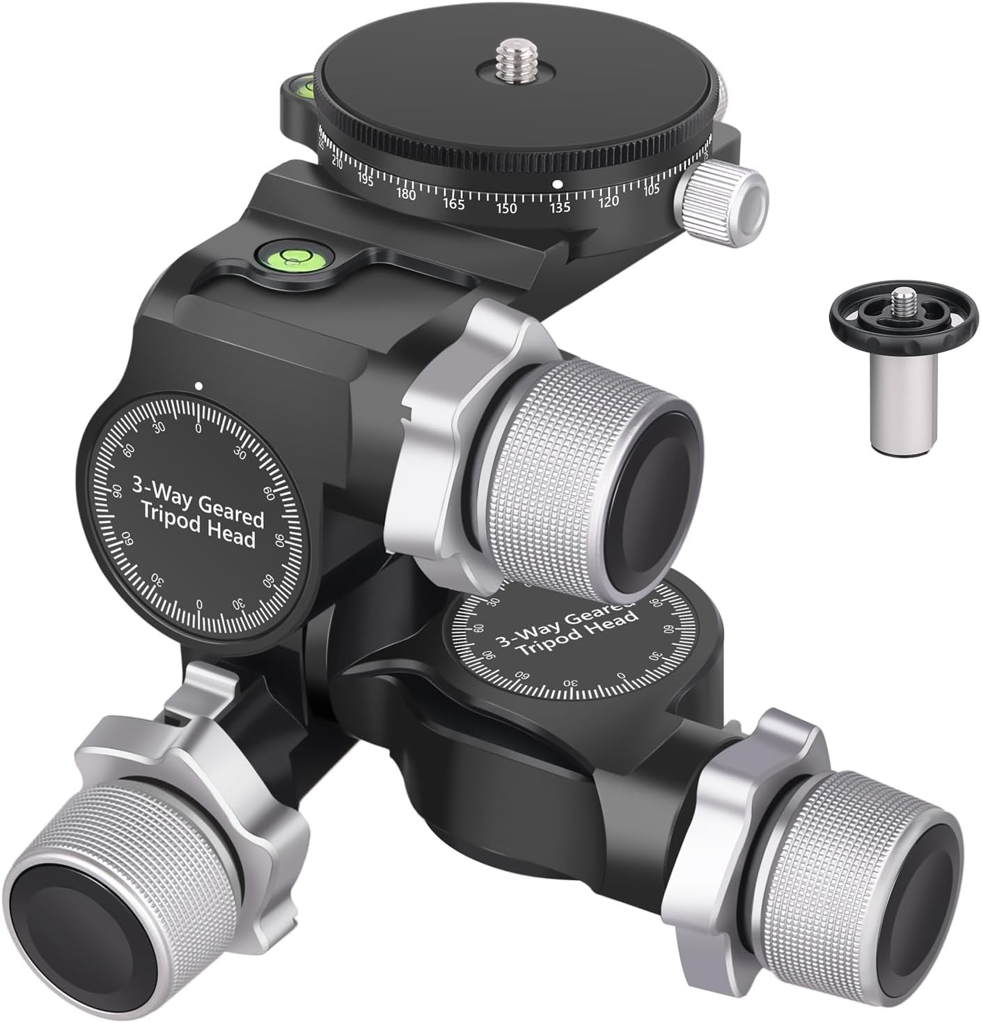 Professional Geared Tripod Head for Precise Photography