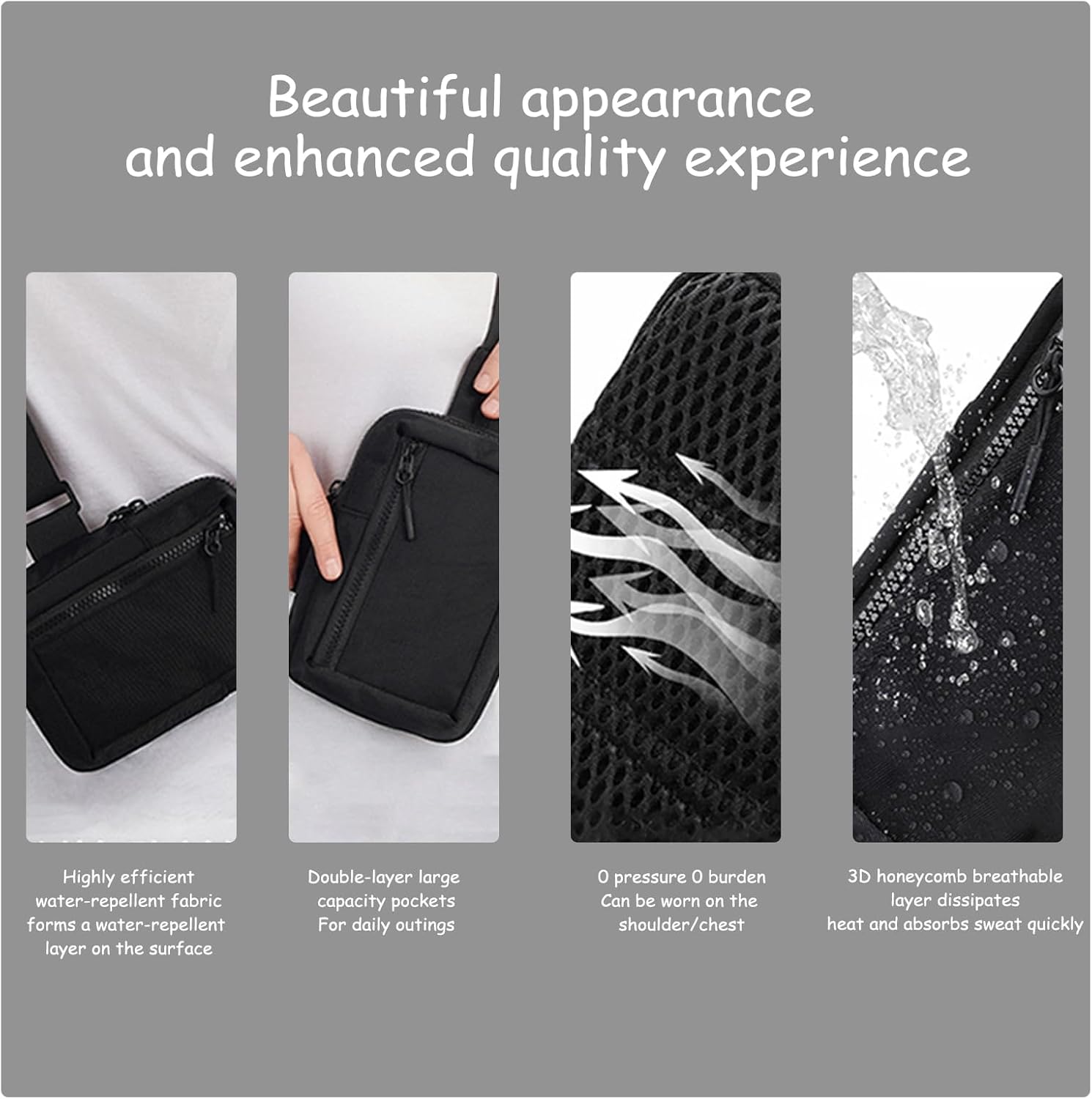 YUGUSIN(ユグシン) ファッショナブルなミニメッセンジャーバッグ 男女兼用 フィットネス アウトドア スポーツ 旅行に最適