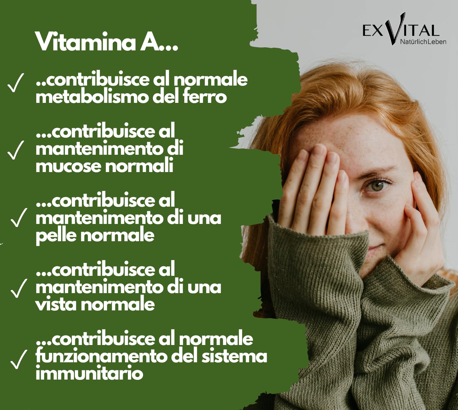 Vitamina A in gocce di EXVital – 5000 UI (1500 µg) per dose giornaliera, 50 ml = 1700 gocce, testata in laboratorio, retinolo ad alto dosaggio – vegana – vitamina A liquida