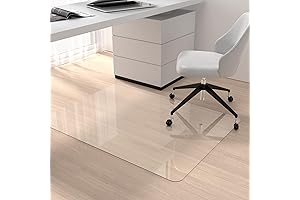 Placoot Crystal Clear Heavy Duty Desk Chair Mat