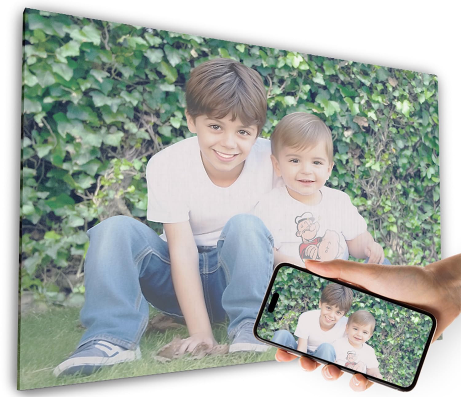 Cuadro Personalizado con tu Foto - 20 Tamaños Disponibles - 90x60 cm - Foto Lienzo sobre Bastidor de Madera