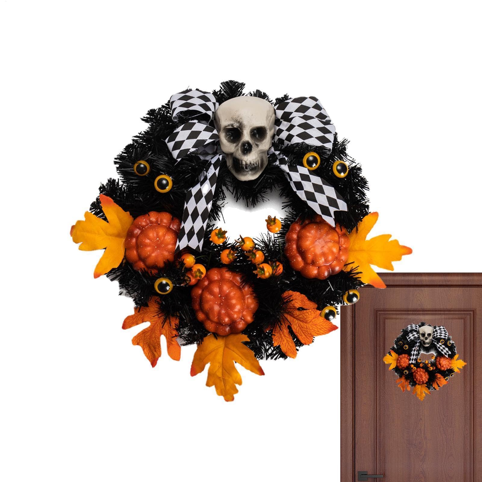Coronas Halloween Letrero Artesanal LED Hueso Artificial