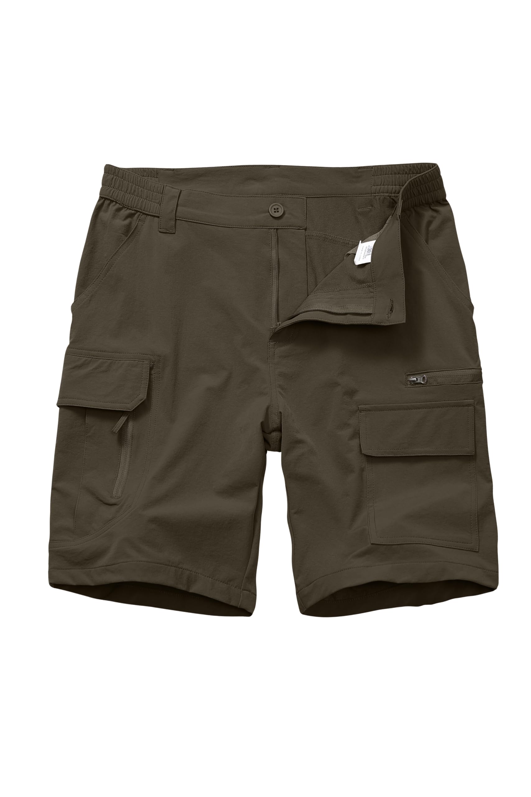 Yevtzl Men's Quick-Dry Cargo Shorts, Water Resistant Lightweight Breathable Hiking Fishing Shorts for Men Safari Work Shorts