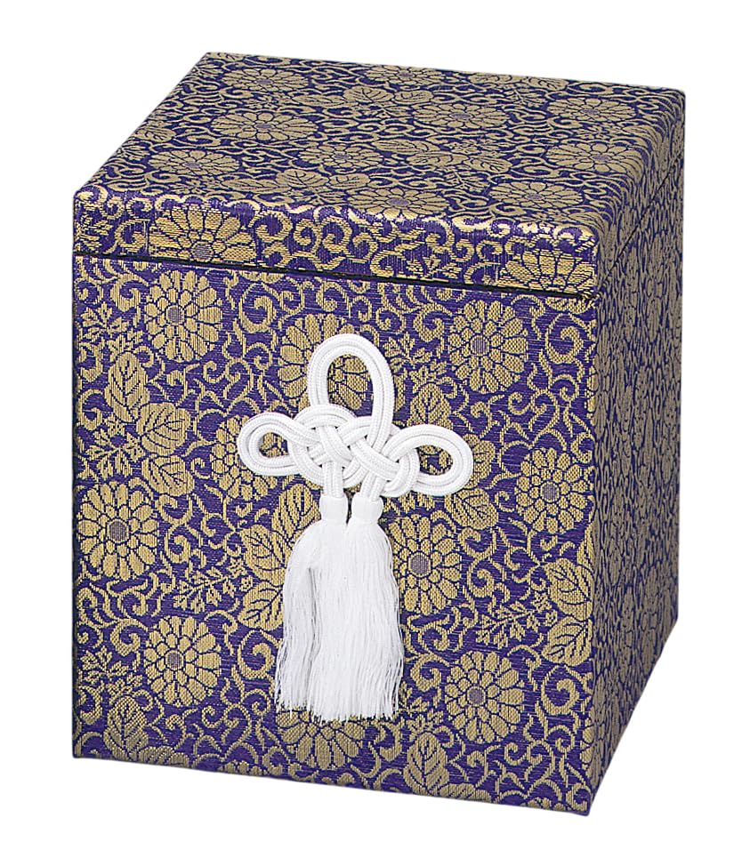 骨箱 広金箱(紫） [ 8寸壺用 ] | 仏具 仏壇用品 手元供養 骨壷