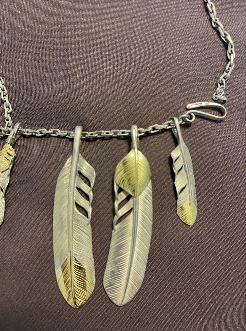 ケンキクチ　フェザーネックレスセット Amazon.co.jp: kenkikuchi ケンキクチ フェザーネックレス 上金 先金