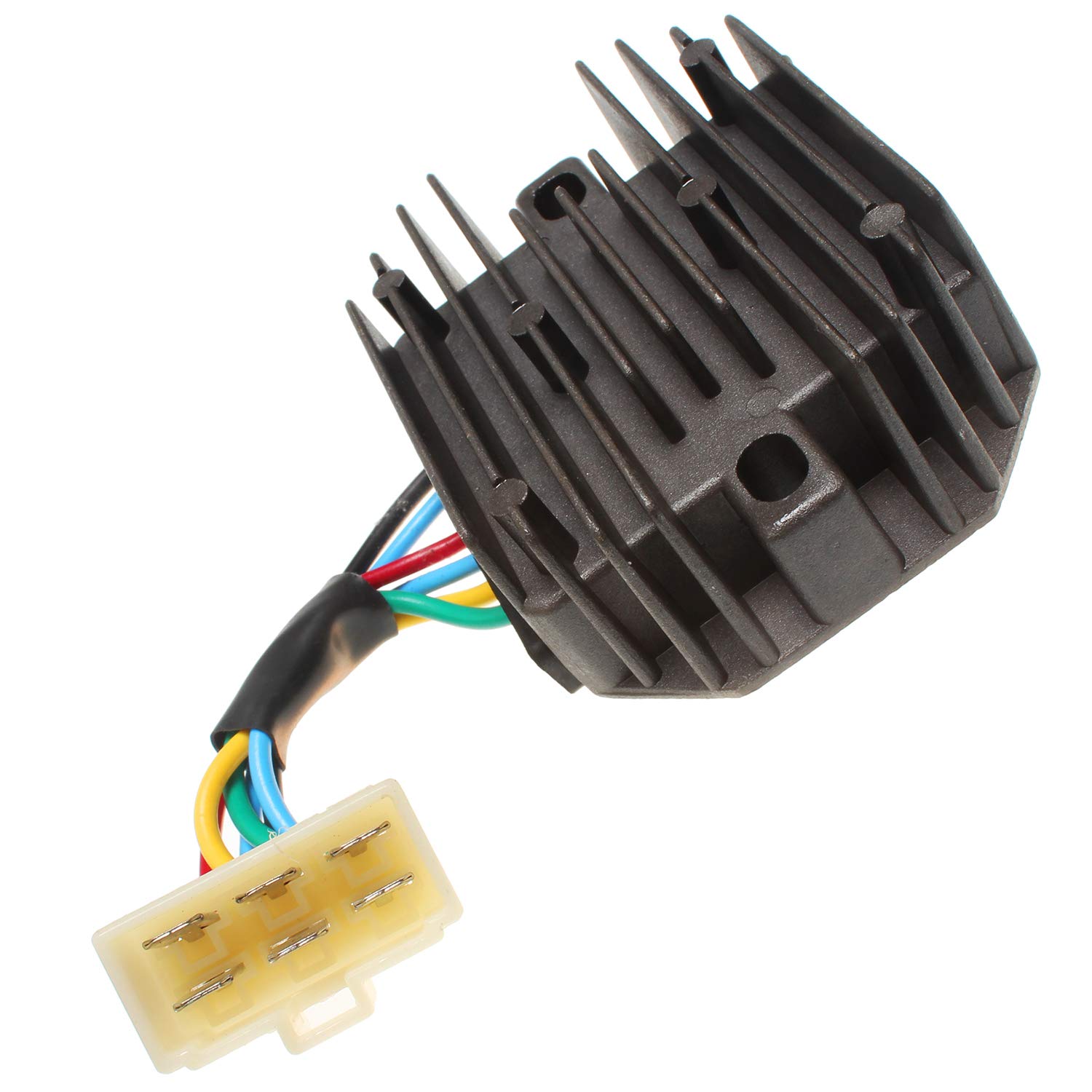 12V 6 Wire Voltage Regulator 15531-64601 Compatible With Kubota Tractor B1550 B1700 B2100 B2320 B2400 B2650 B3030 B3200 B3350