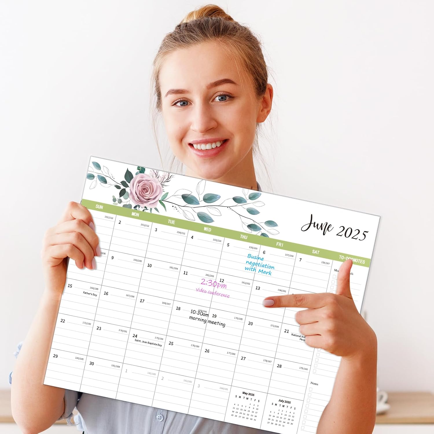 Magnetic Fridge Calendar 2025-2026