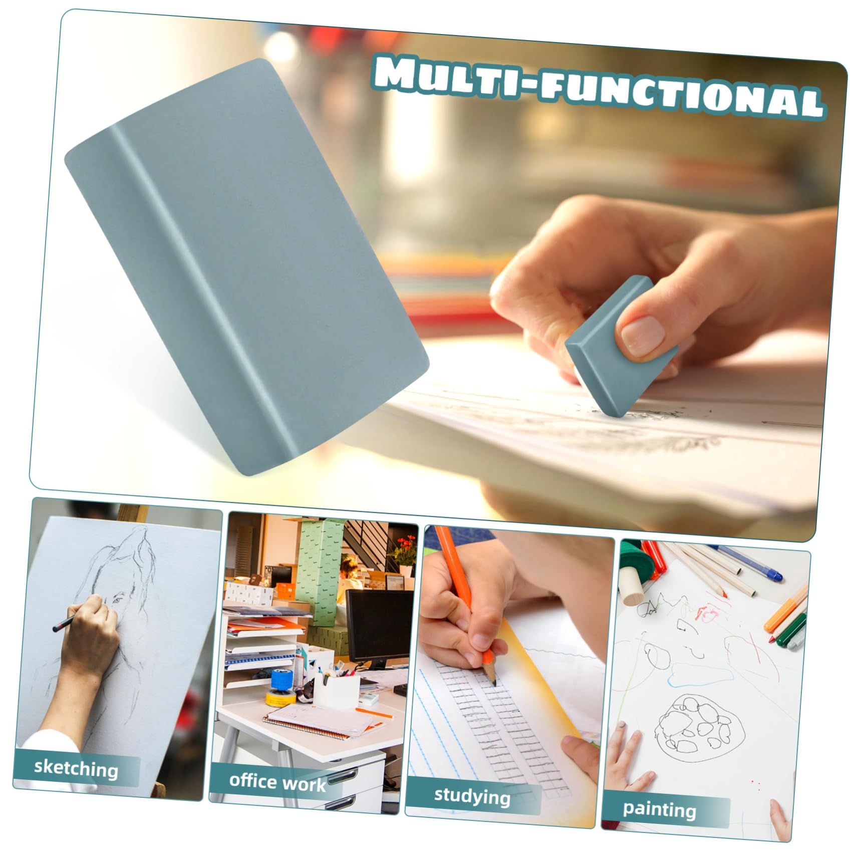 DOITOOL 5 Sätze Knetgummis Für Zeichnungen Formbare Radierblöcke Vielseitige Künstlergummis Für Präzises Zeichnen Skizzieren Und Schulbedarf 12 Stücke * 5
