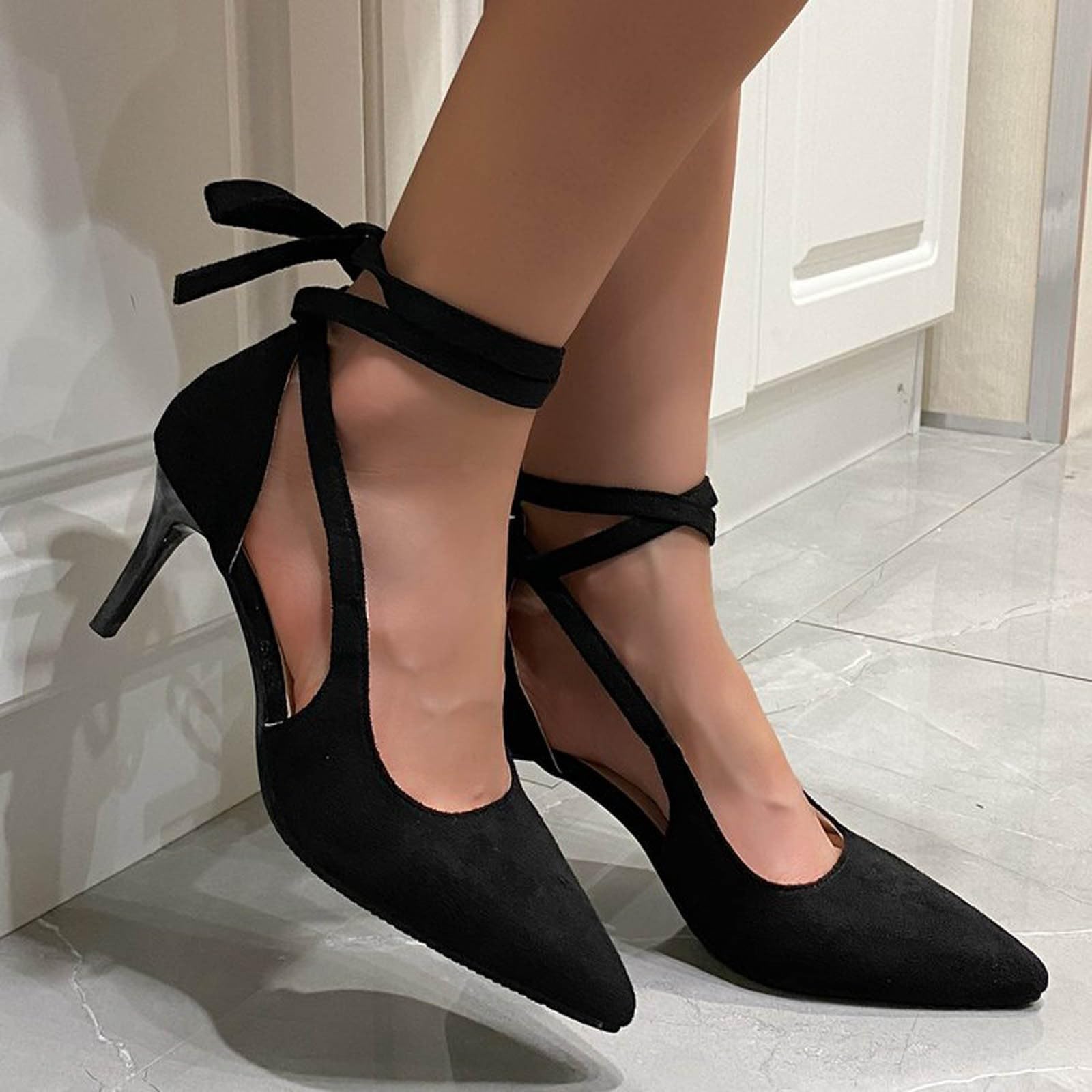 Chaussures Grande Taille Femme – Escarpins Kitten Heels Confortables à Talon Moyen, Embouts Pointus, Chaussures Mariage Élégantes Et Sexy – Idéal Soirée, Cocktail Ou Quotidien