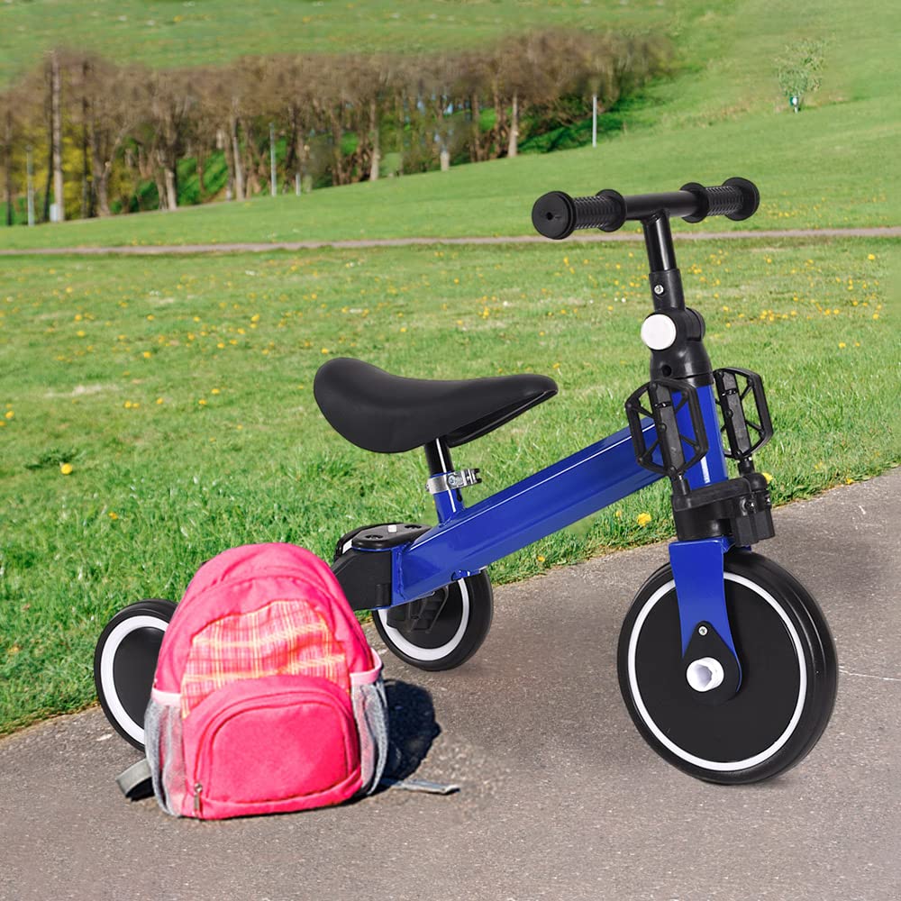 Mini – loopauto – loopfiets en driewieler alternatief – blauw – | Gecontroleerde