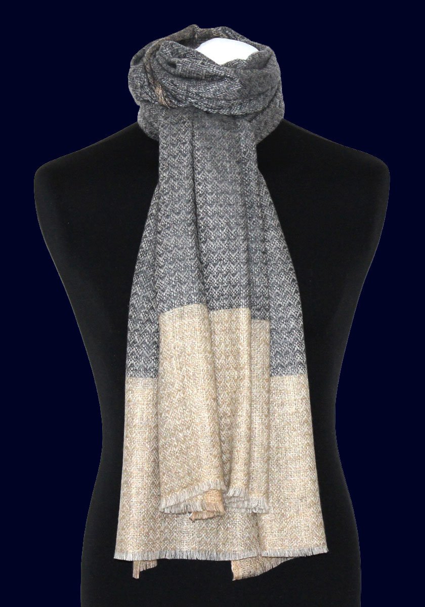 Lorenzo Cana Sciarpa da uomo, 100% cashmere, soffice, leggera, calda, in cashmere, in fibra naturale