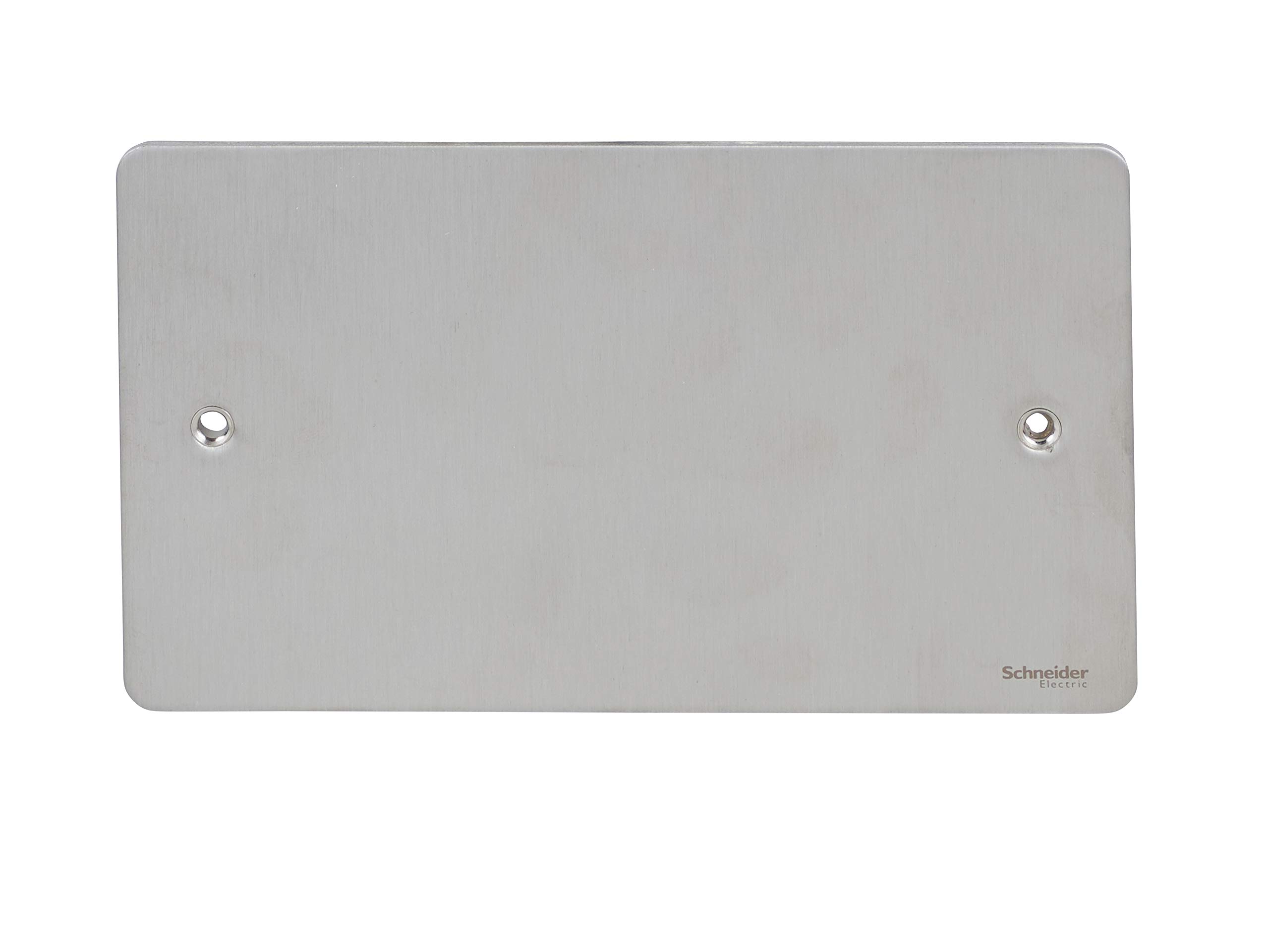Schneider Electric Ultimate Flat Plate - Double Blanking Plate, GU8220SS, Stainless Steel