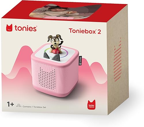 Miniatura 8 de Toniebox - Juego de 2 reproductores de audio para niños de 1 años en adelante, con Playtime Puppy - Rosa nube
