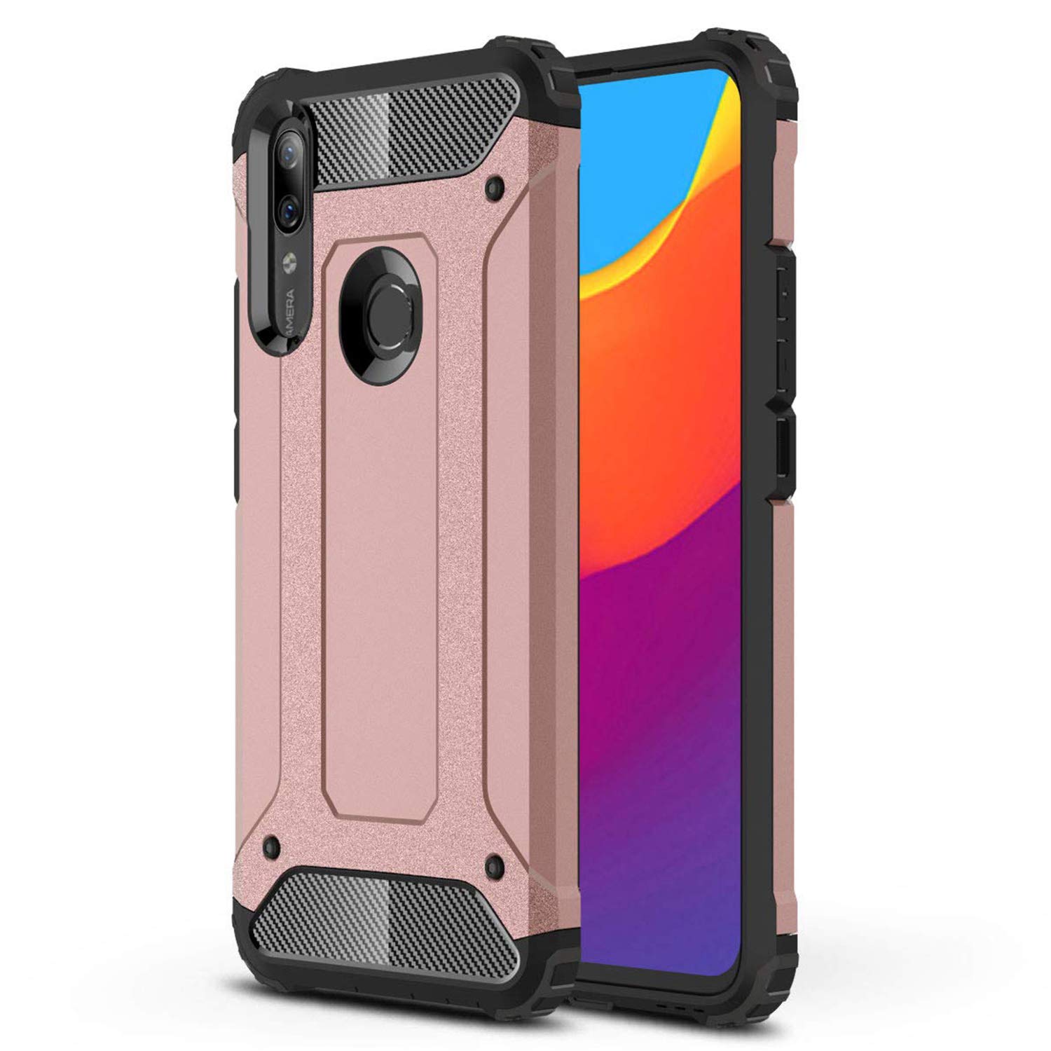 Microsonic Huawei P Smart Z Kılıf Rugged Armor Rose Gold