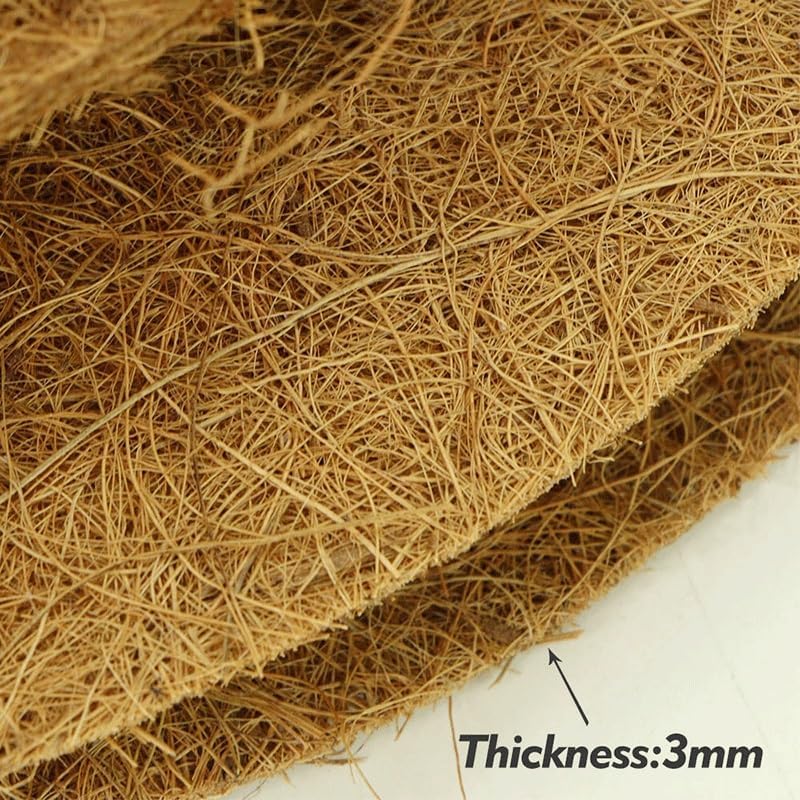 Flower Pot Disc Mat Coconut Fiber Mulch Ring Tree Mat, for Garden Plant Protective Covering Parts(40cm)