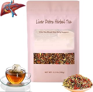 Liver Detox Herbal Tea, Kidney Liver Detox Tea Organic, Dandelion Chrysanthemum Cassia Seed Goji Berry 𝐓𝐞𝐚, Chinese Kidney & 𝐋𝐢𝐯𝐞𝐫 Health 𝐓𝐞𝐚 Bags - 7 Ingredients Natural Blend Formula (1pcs)