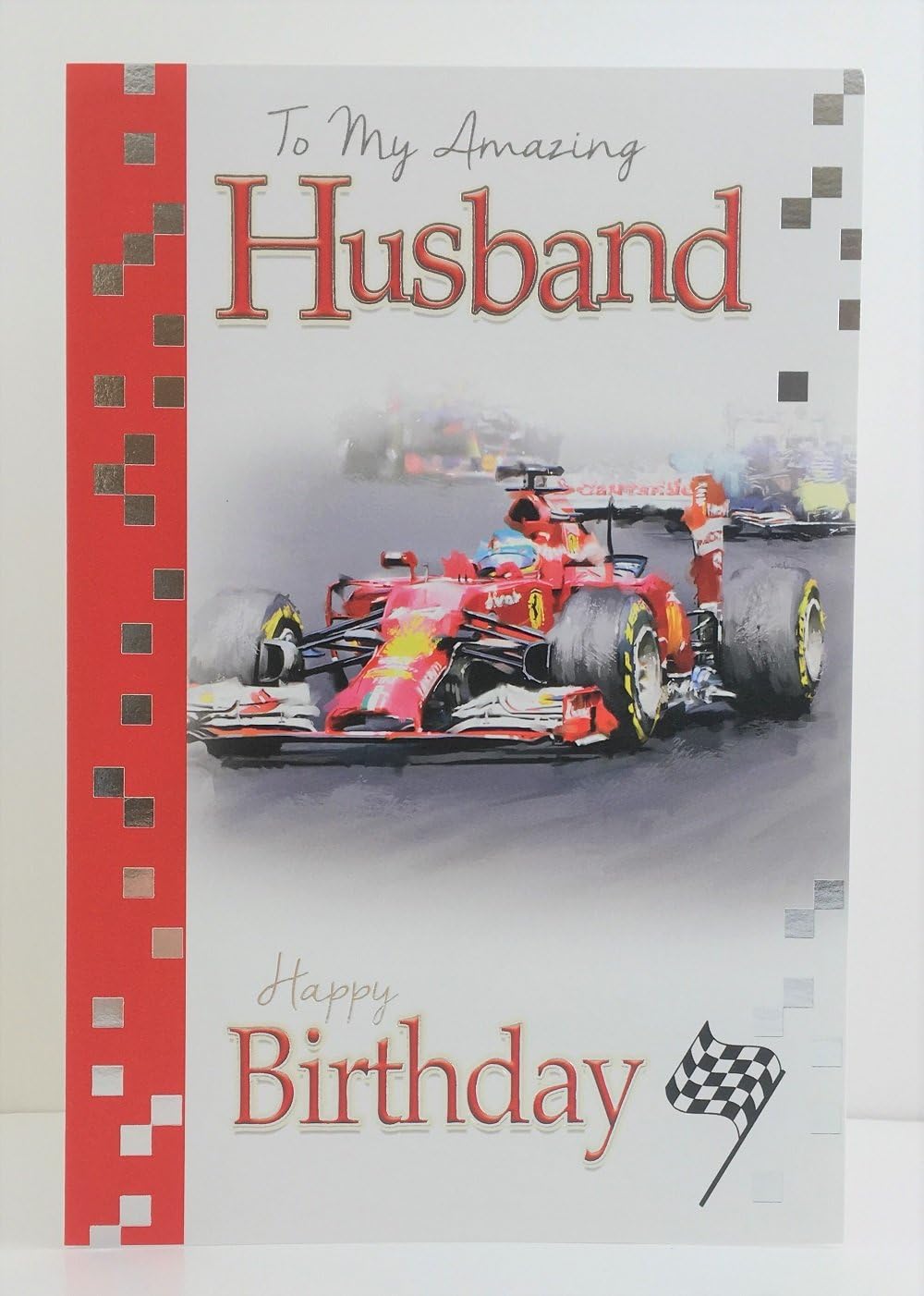 Cherry Orchard Racing Car Formula 1 Amazing Husband Birthday Card