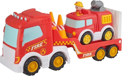 Teamsterz Push n Go Fire Transporter With Vehicle