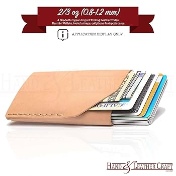 Amazon.com: Hand and Leather Craft - Veg Tan Leather 2/3 oz