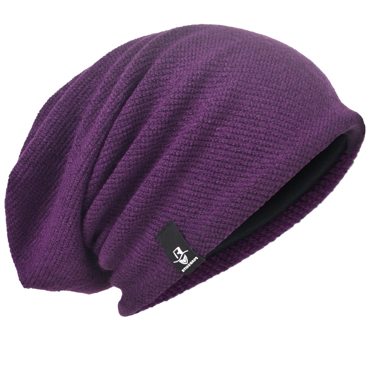 Mens Slouchy Beanie Oversize Knit Skull Cap Long Baggy Hat