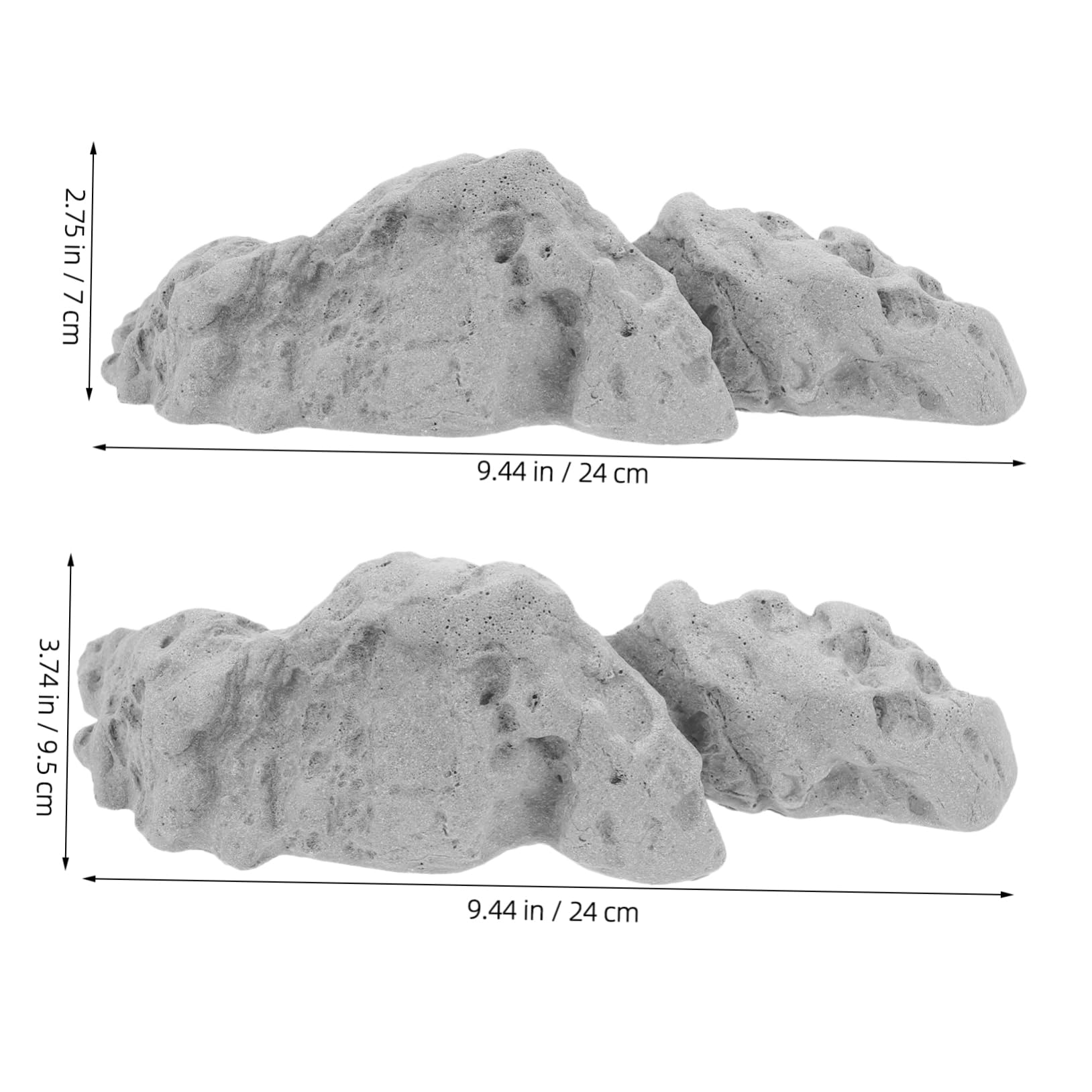 ULTECHNOVO Cichlids Fish Tank Rocks Decorative Fish Tank Stones Aquarium Ornaments