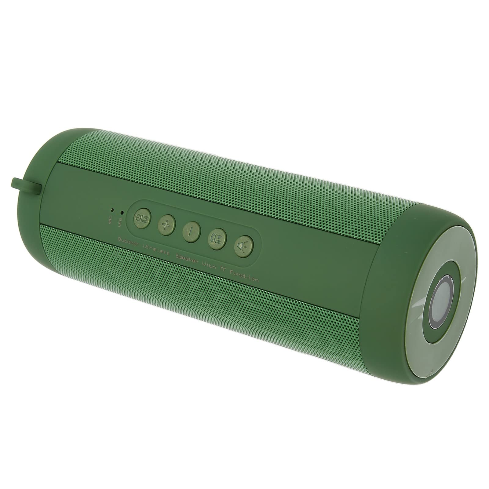Haut-Parleur Bluetooth Portable, étanche, sans Fil, avec Lampe de Poche, pour Le Camping et Les Activités de Plein Air (Verte)