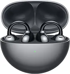Fone de Ouvido Sem Fio, HUAWEI FreeClip, C-bridge Design, Tecnologia Open-Ear, Reconhecimento Automático de Posição Esquerdo-Direito, Preto
