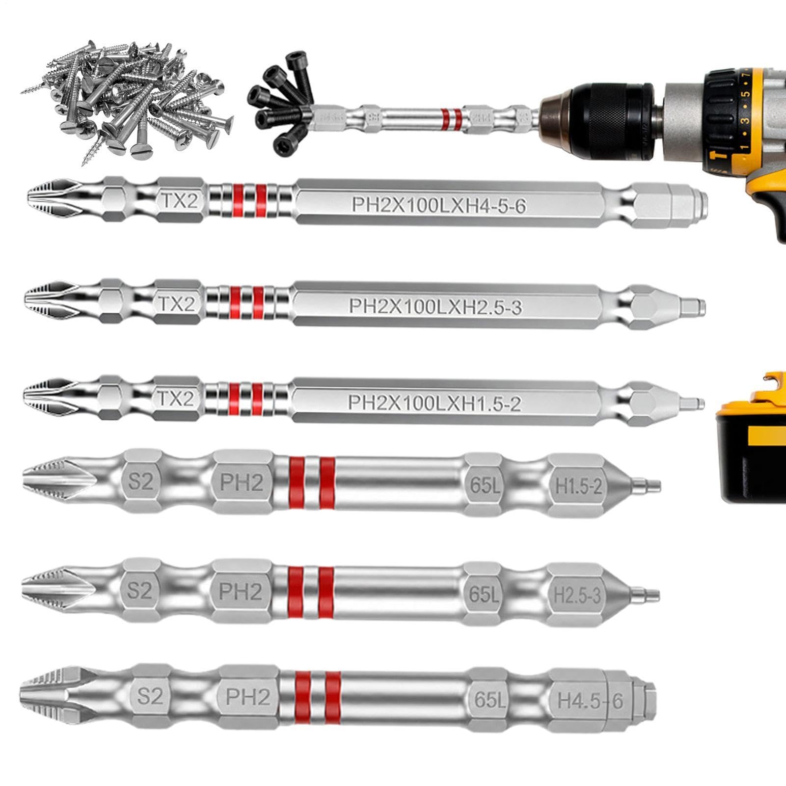 Destornilladores Hex 6 Piezas Doble Cabeza