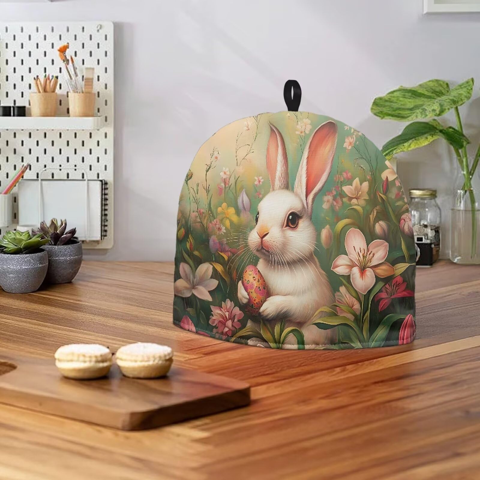 Couvre-théière En Forme De Lapin - Isotherme Et Décoratif - 33 X 26,5 Cm - Parfait Pour Pâques Ou Le Quotidien