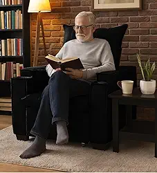 Poltrona Papai Reclinável Pulse Porta Copos Carregador usb Preto