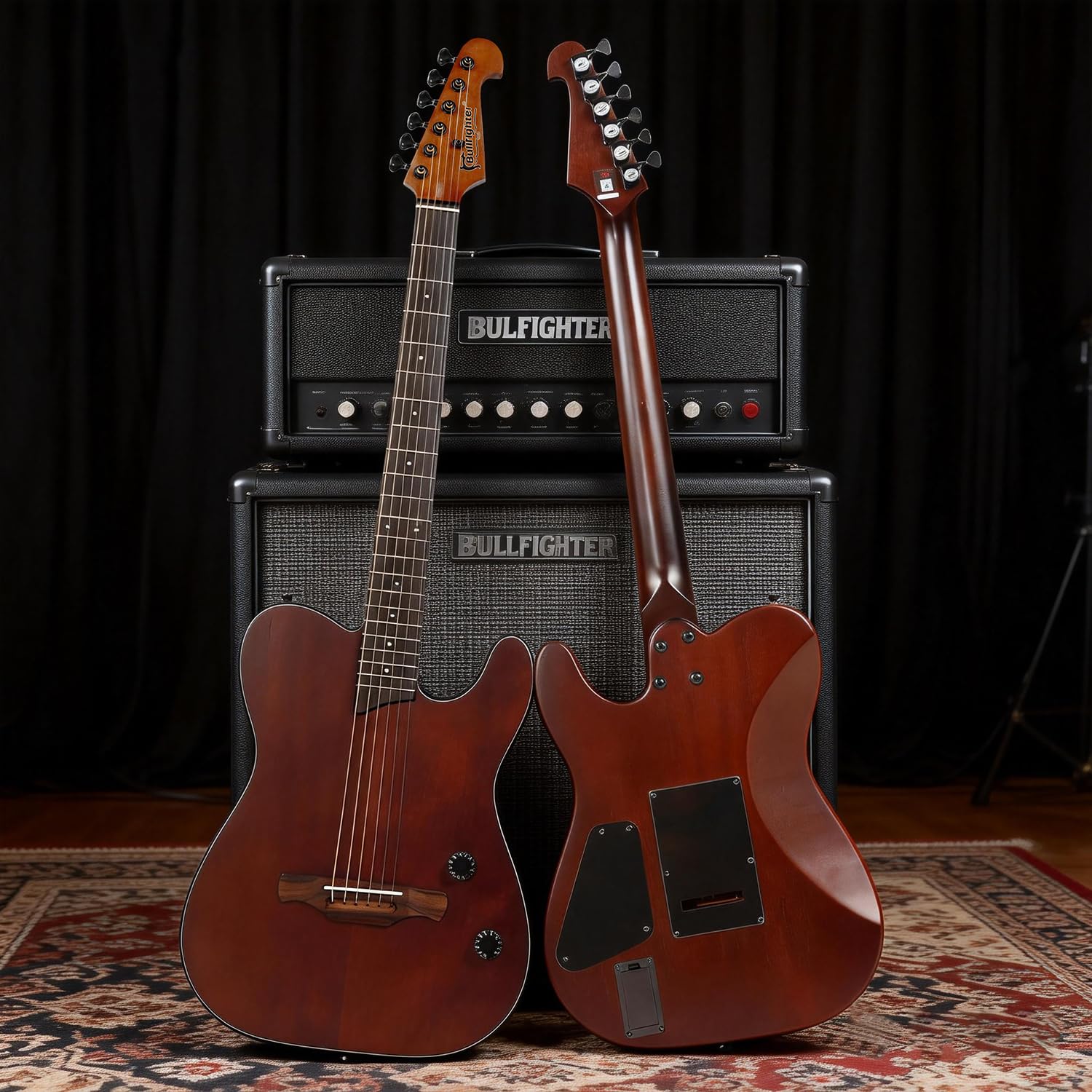 Chitarra Acustica Silenziosa Elettrica con Pickup Integrati, Portatile, Marrone