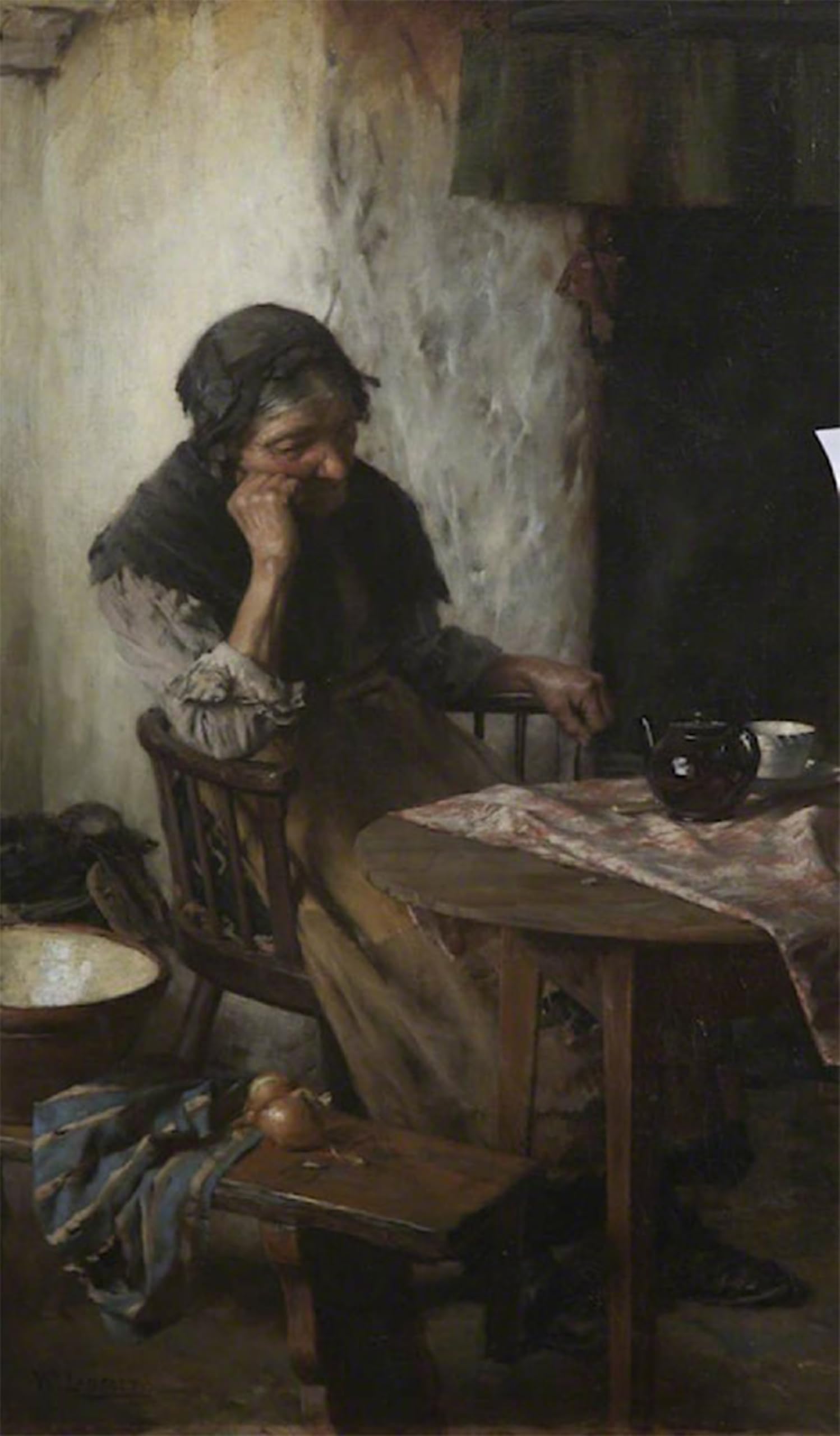 ARTXLXXBN Famous Painting Art Wall Decor Abstract Art Picture When One Is Old Walter Langley Animal Pictures for Home Decor 60x90cm