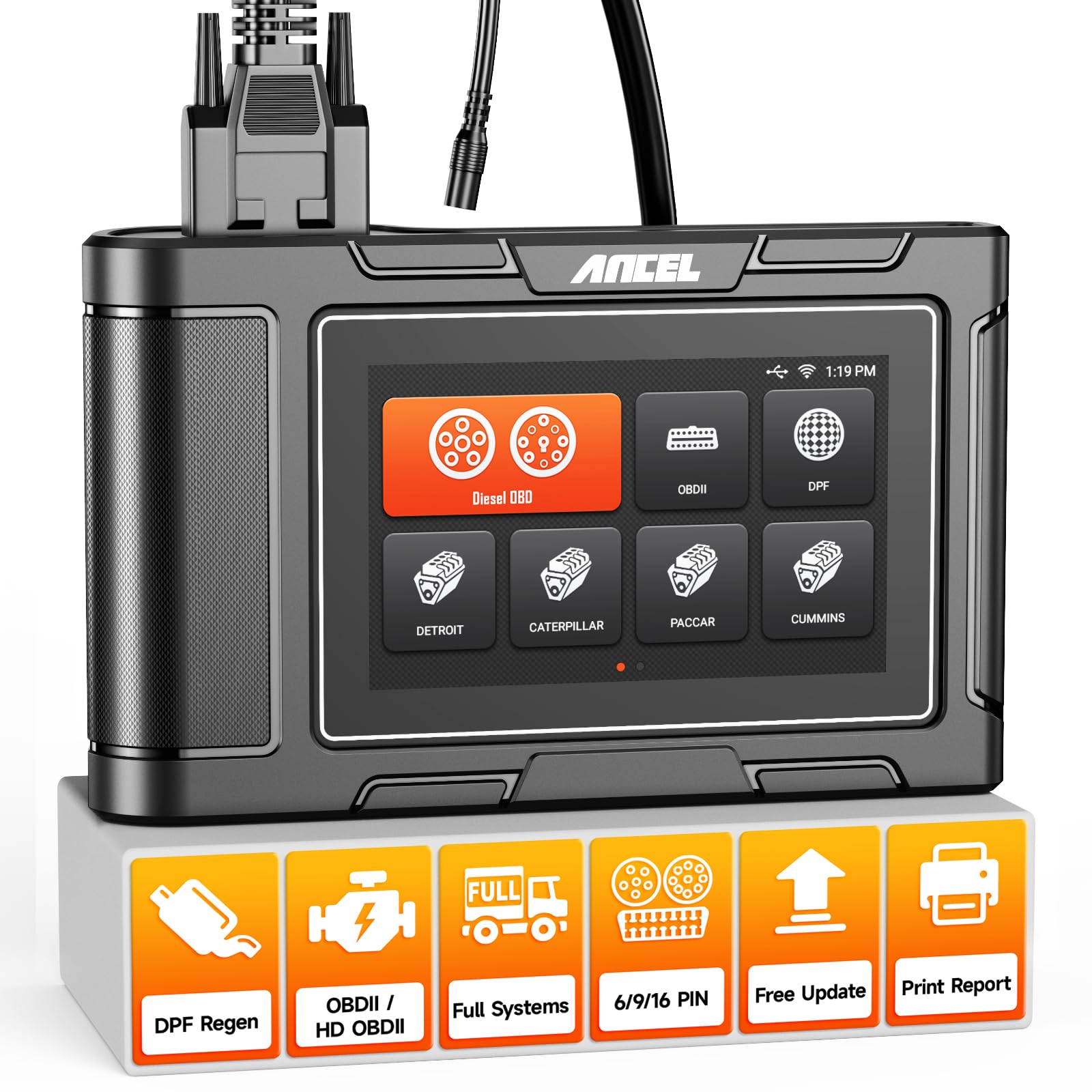 Buy ANCEL HD3400 Pro Heavy Duty Truck Scanner, All Systems OBD2 Scanner