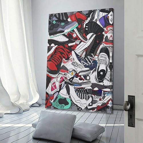 Miniatura 3 de Pósteres artísticos de lona deportiva de lona genial, pósteres de decoración de tienda de zapatos, pósteres estéticos e impresiones en lienzo,