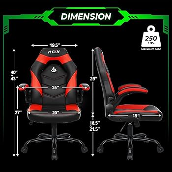 Amazon.com: N-GEN GAMING Video Gaming Chair Ergonomic Office
