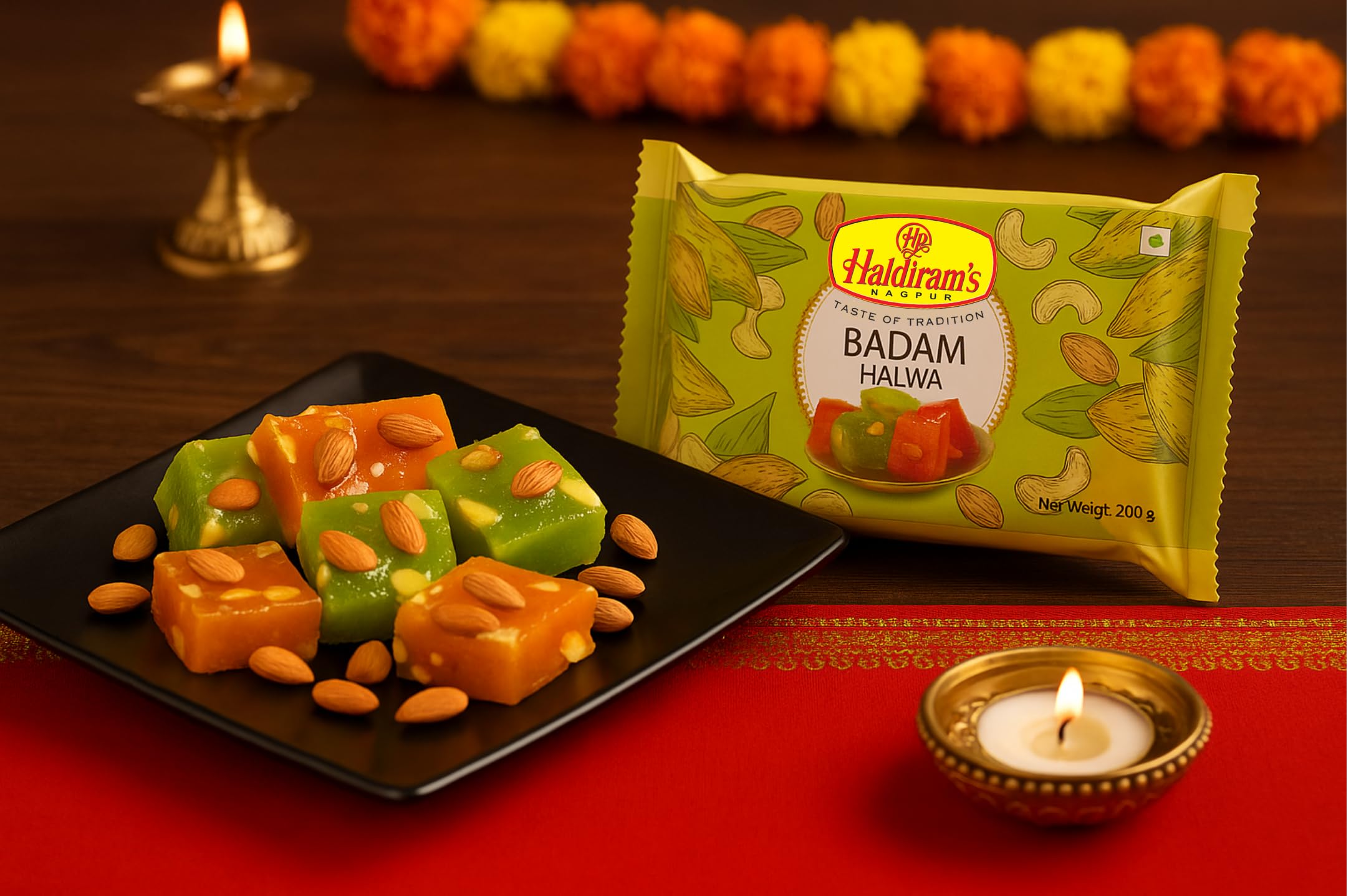 Haldiram's Nagpur Badam Halwa (Pack Of 6), 1.2 Kg,Almond-image-24