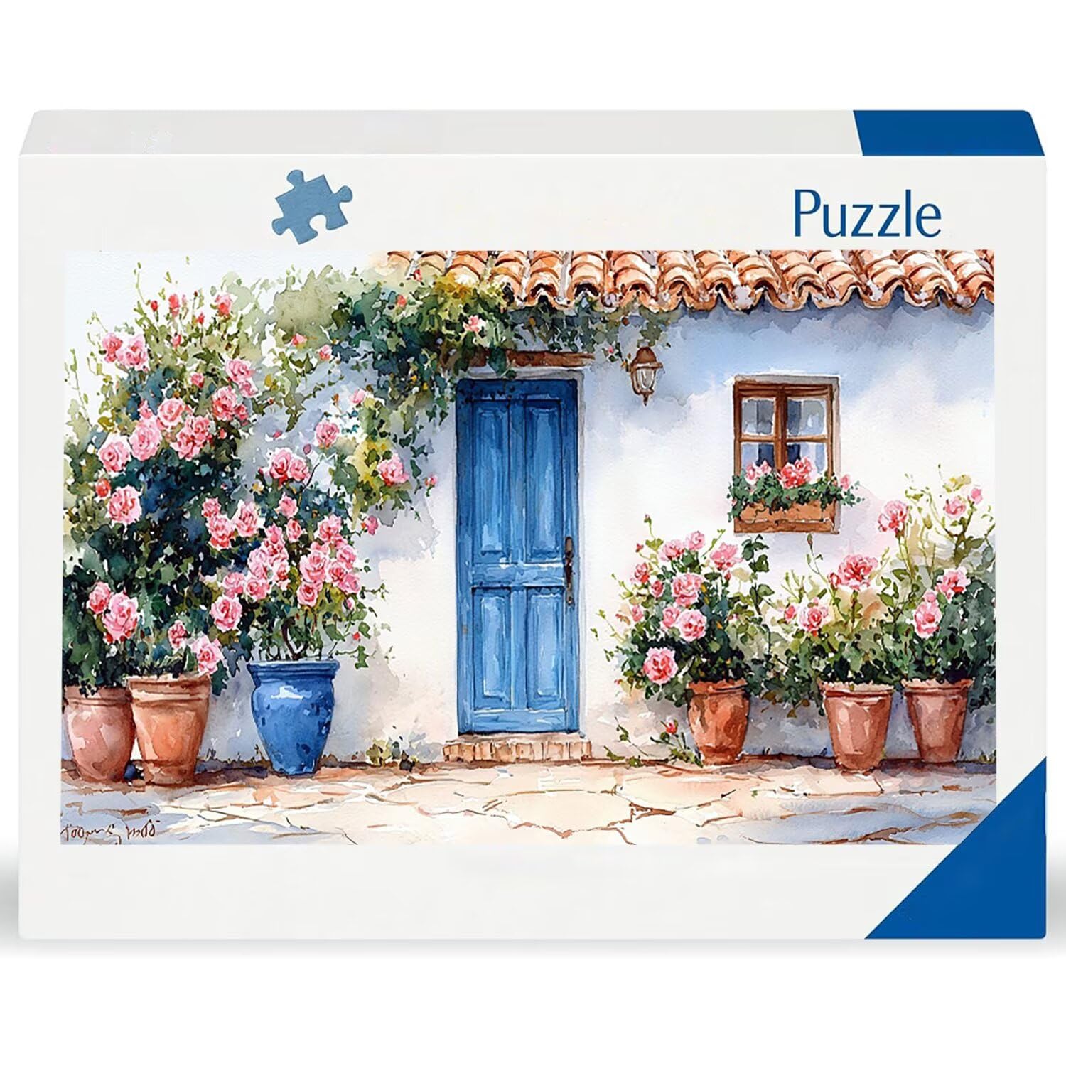 Puzzle para Adultos 1692 Piezas, Cabaña de flores Puzzle, Difícil, Desafiante, Rompecabezas Encajan Perfectamente, Letras en la Parte Posterior, sin Polvo, Regalo para Personas Mayores (179x31cm) v477
