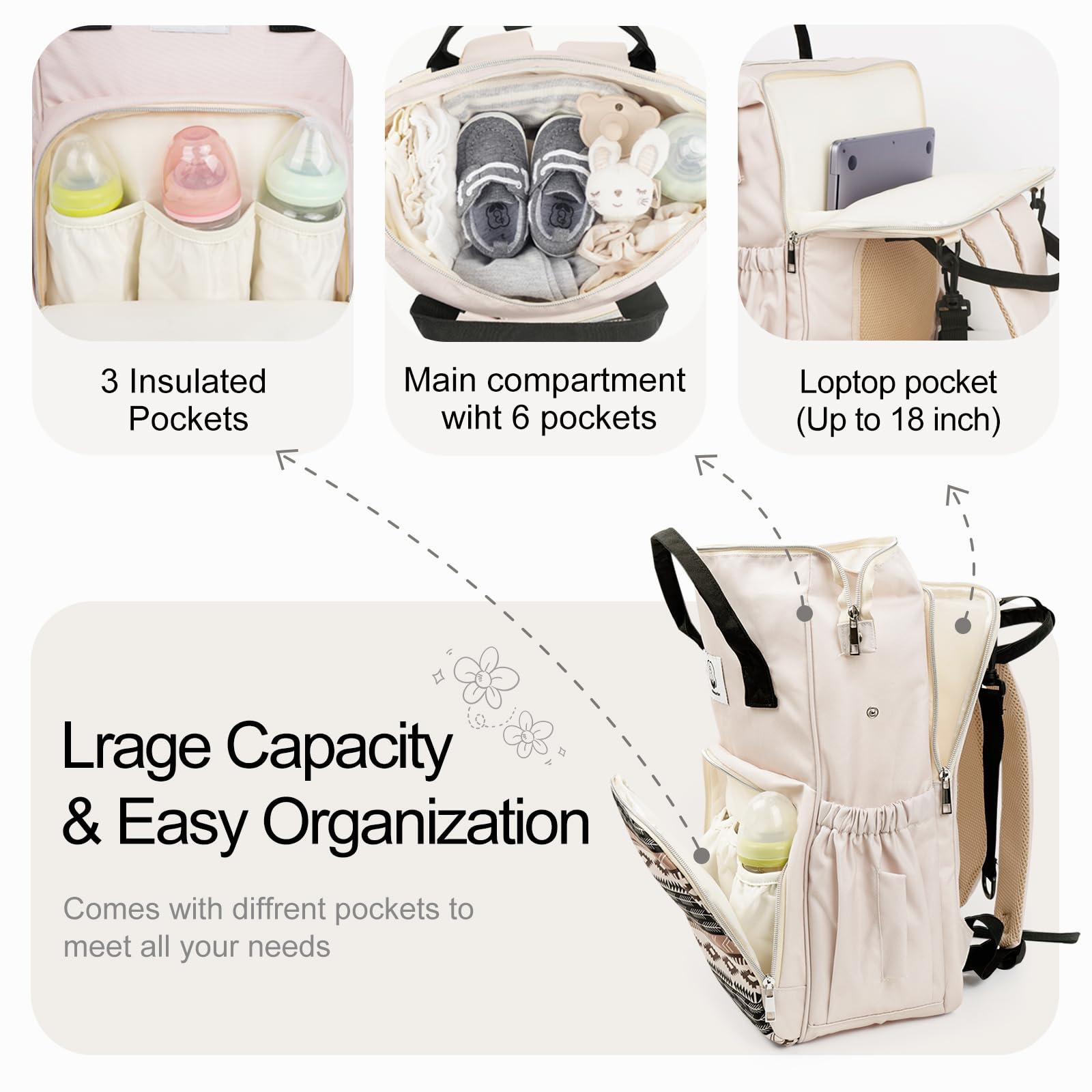 Bolsa de algodón diaper