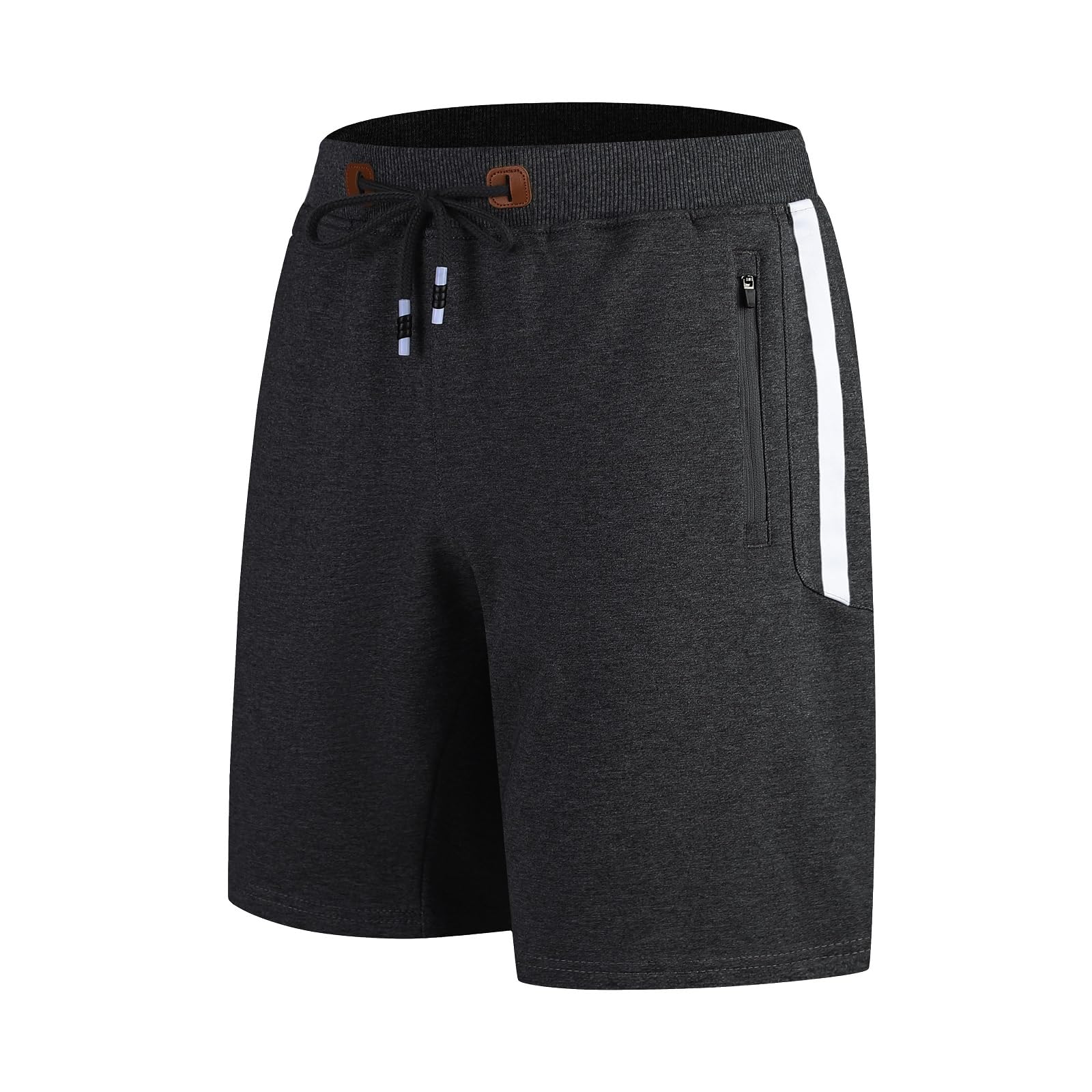 ZOXOZ Kurze Hosen Herren Shorts Sports Baumwolle Mit Reißverschluss Elastische Taille