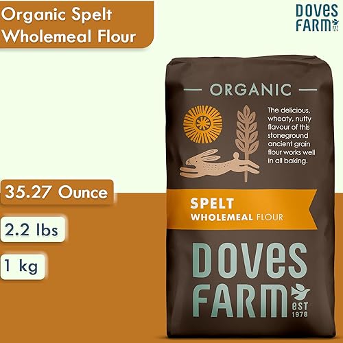 Miniatura 5 de Doves Farm - Harina integral de espelta orgánica  Ideal para hornear pan, magdalenas y panqueques  Sabor a trigo y nuez  Harina de grano antiguo