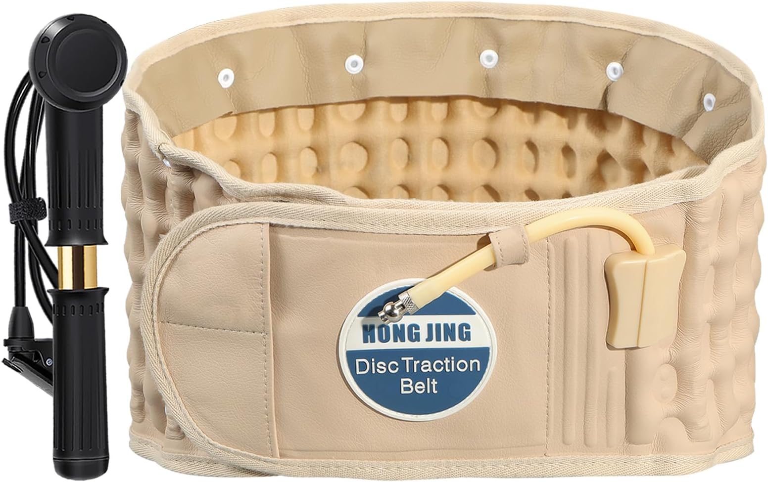 HONGJING Decompression Back Belt Lumbar Support Inflatable for Back Pain Relief - Lower Back Traction Device Spine Decompressor, One Size Fits 29-49 Waist