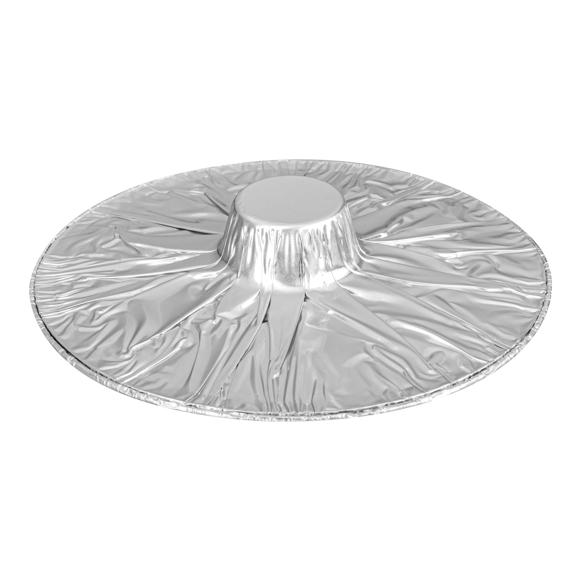 Restaurantware Foil Lux - Sartenes y tapas de 34 onzas, 10 ollas desechables con tapas, listas para horno, compatibles con estufas, bandejas de aluminio para hornear, congelables, para acampar al aire