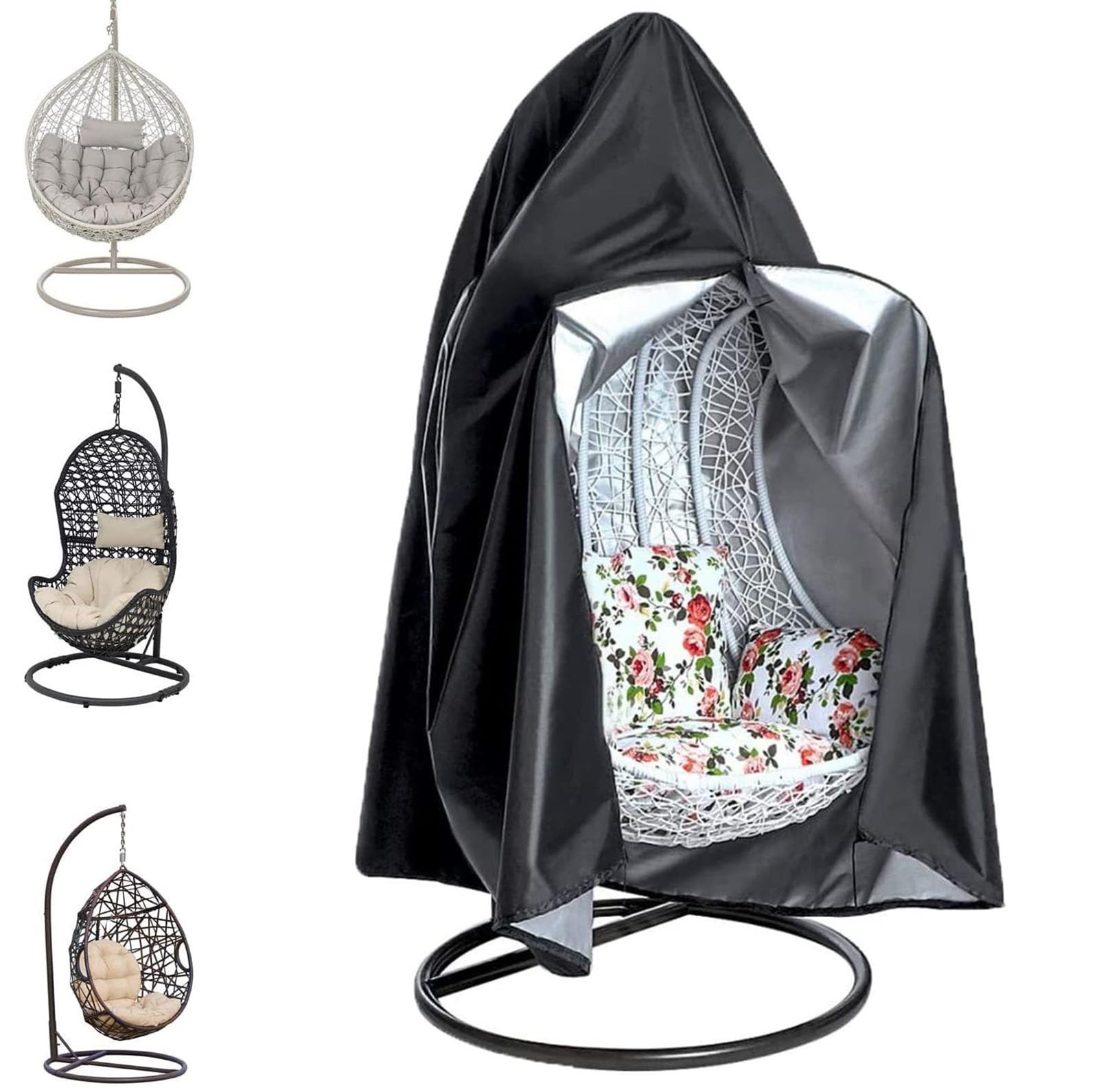 Housse Fauteuil œuf Suspendu imperméable Anti-UV avec Ouverture Avant M/L