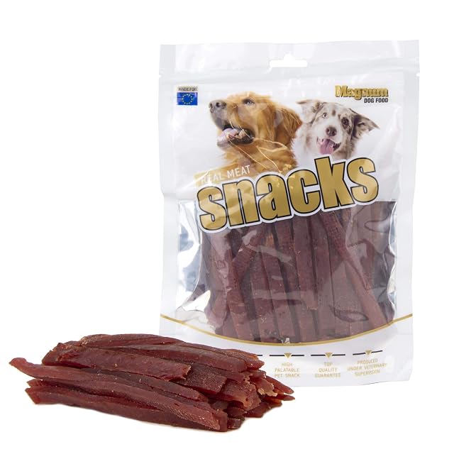 MAGNUM DOG FOOD - Snack para perros, golosinas para perros de pato, golosinas de carne de pato, sándwich…