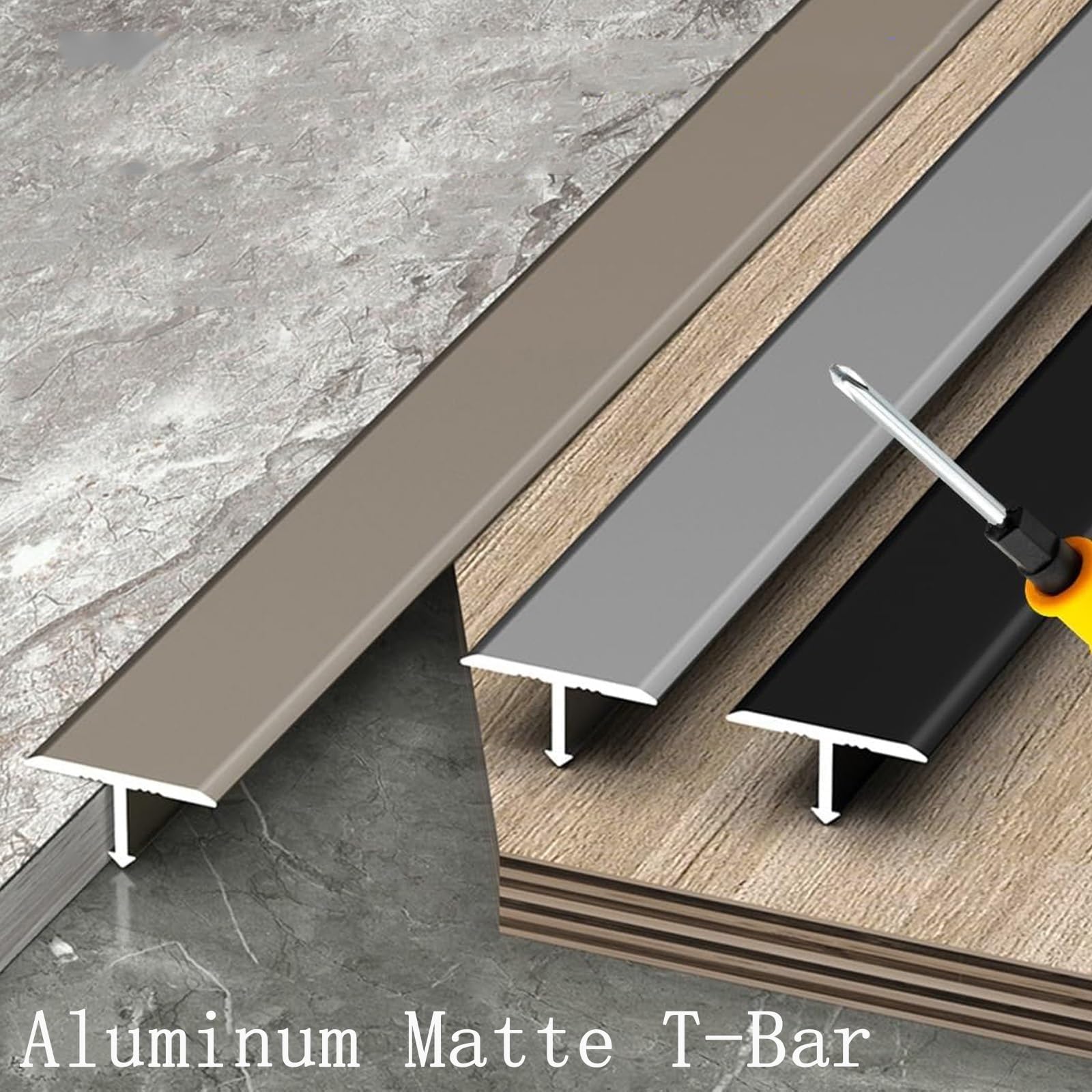 Tapajuntas Suelo Moldura En T Perfil De Transición Tira De Transición De Piso, Longitud 90cm Ancho 15 22 25mm, Listón De Transición Al Suelo 3 Piezas, Conector De Perfil De Aluminio(Champagne,3Pcs (90